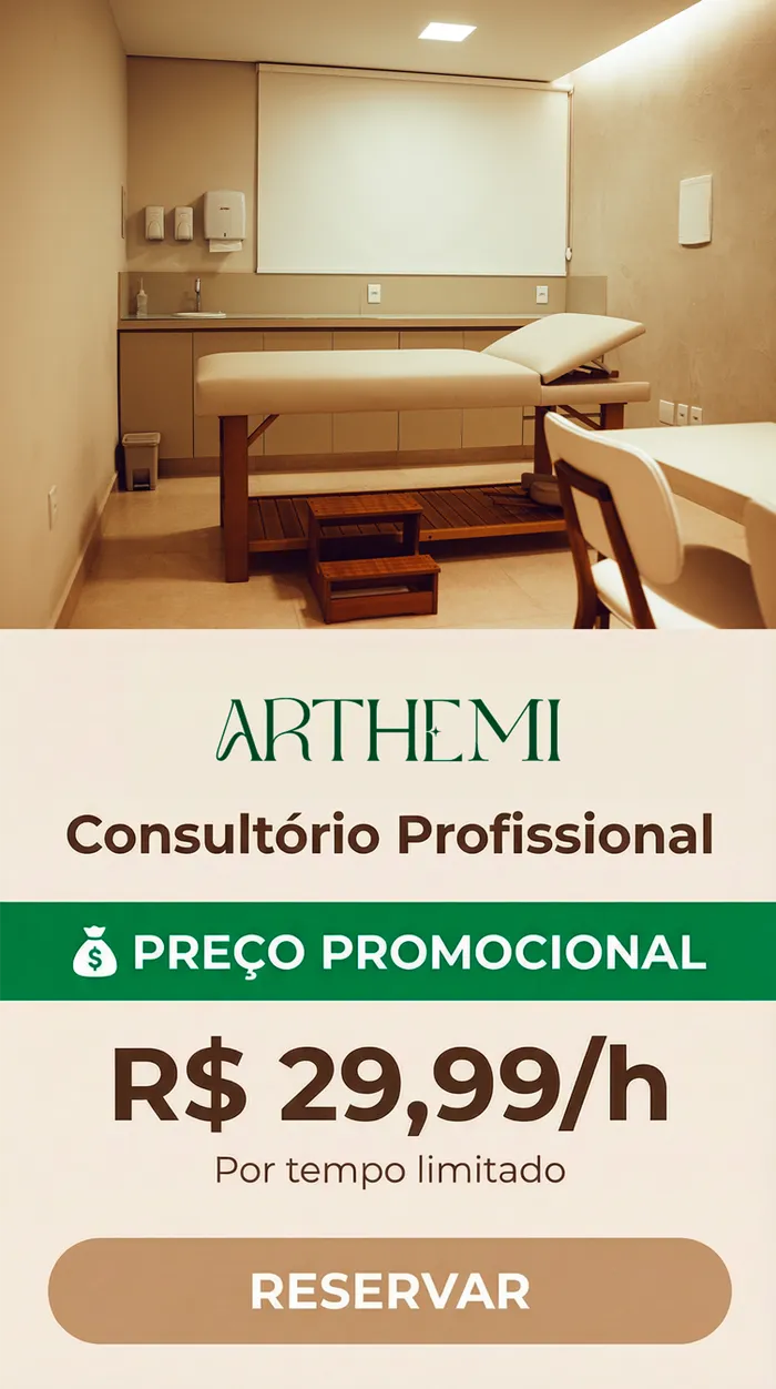 Story: consultório profissional por hora com preço promocional