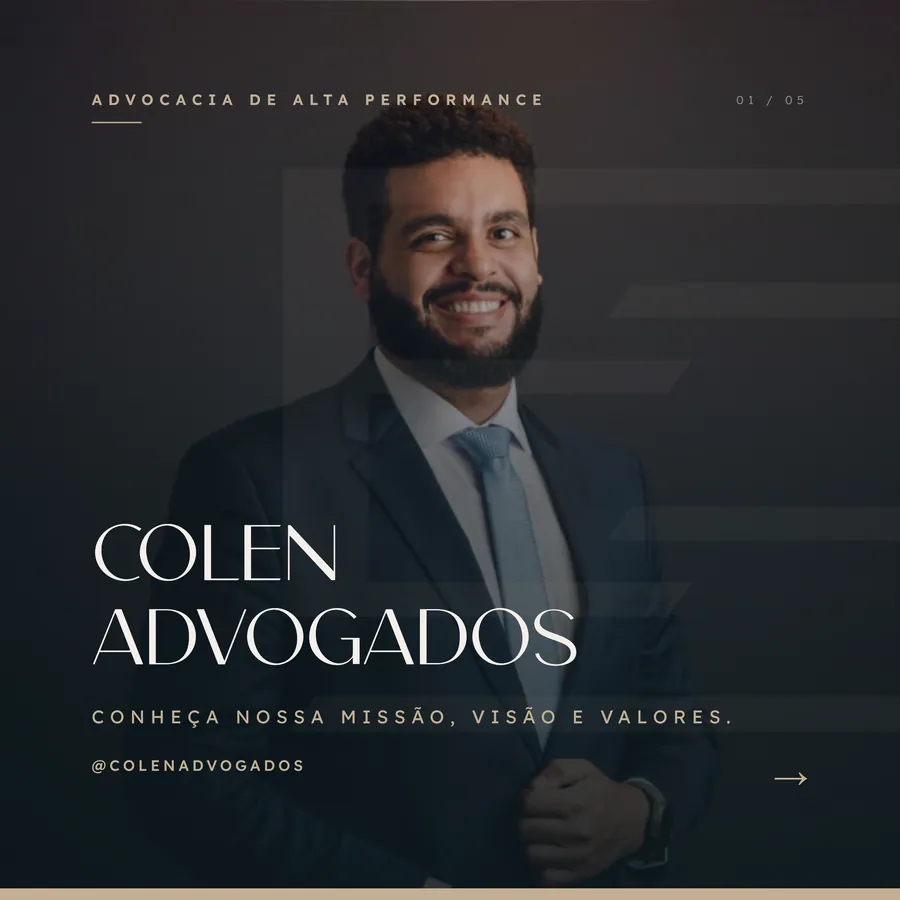 Post de apresentação do escritório com o sócio fundador