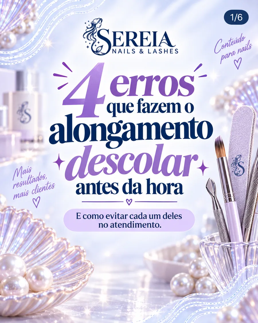Capa de carrossel: 4 erros que fazem o alongamento descolar antes da hora