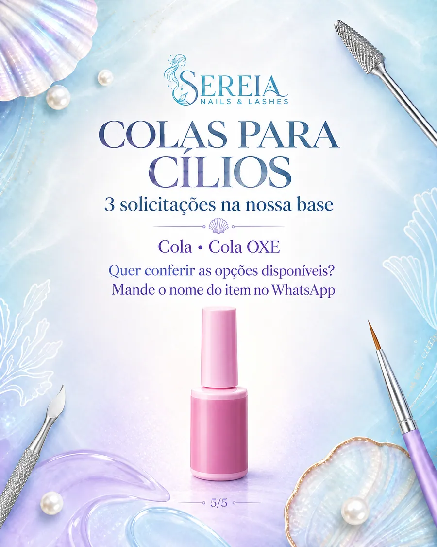 Anúncio: colas para cílios